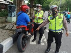 Satlantas Polres Gresik Amankan Belasan Kendaraan Bermotor Pakai Knalpot Borong