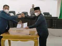 Penandatanganan Nota Kesepahaman Atas Pembahasan KUA-PPAS Kabupaten Konawe Tahun 2022