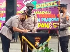Kapolres Bengkalis Pimpin Upacara Sertijab Polsek Mandau