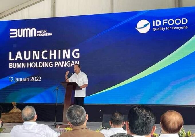 Menteri BUMN Erick Thohir Luncurkan Holding BUMN PANGAN ID FOOD