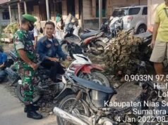 Memutus Penularan Covid-19, Babinsaa Koramil 10/Lolowau, Laksanakan Operasi Yustisi Penegakan Disiplin Masyarakat di Dua Desa Kecamatan Lolowau