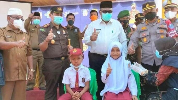 Vaksinasi Anak Umur 6 dan 11 Tahun di Lounching Ini Kata Bupati Aceh Singkil