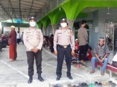 Ciptakan Kenyamanan Saat Beribadah, Personil Polres Tanjungbalai Lakukan Pengamanan Sholat Jum’at