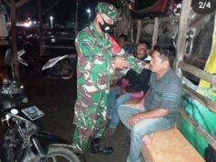Indramayu Masuk PPKM Level 3, Kodim 0616 Rutin Imbau Masyarakat Taati Prokes