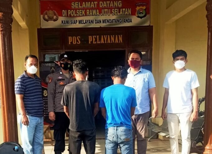 Polsek Rawa Jitu Selatan Tangkap Dua Pelaku Curat di Areal Tambak