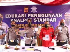 Puluhan Knalpot Brong di Musnahkan, Pemilik Kendaraan di Berikan Edukasi