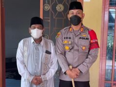 Kapolres Lhokseumawe Bersilaturahmi dengan Waled Landeng dan Ayah Min Cot Trueng