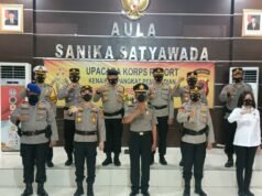 Wakapolres Ciko Pimpin Upacara Korps Rapot Kenaikan Pangkat Pengabdian Anggota Polri
