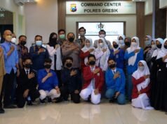 Polres Gresik Bersama PWI Gelar Pelatihan Jurnalistik Kepada Pelajar SMA