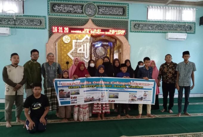 Sempena HUT Ke 1 Media Online Cakap Riau, Santuni Puluhan Anak Yatim