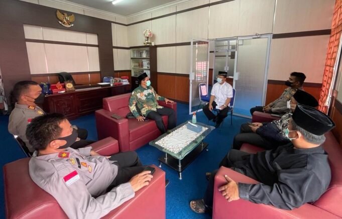 Bersinergitas Polres Bintan, PCNU dan Dinas Kesehatan Bintan Siap Sukseskan 1 Juta Vaksin Jelang Idul Fitri 1443 H
