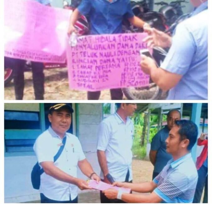 Masyarakat Kecamatan Hibala Lakukan Aksi Damai, Mempertanyakan Dana Sosial Swakelola Dari PT Teluk Nauli