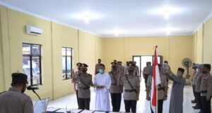 Waka Polres Tanjung Balai Pimpin Sertijab Kasat Narkoba dan Kapolsek pada Polres Tanjung Balai