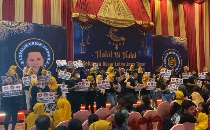 Luar Biasa di Hari Raya Idul Fitri, Loyalis Erick Thohir Gelar Halal Bihalal dan Senam Massal