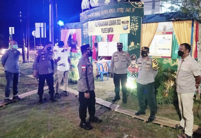 Polres Bintan lakukan Pengamanan Malam Takbiran Idul Fitri 1443 H Tahun 2022 Sejumlah Titik di Wilayah Kabupaten Bintan
