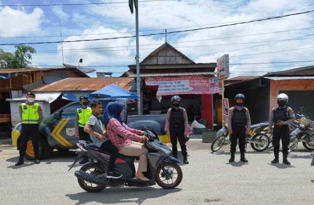 Satsamapta Polres Tanjungbalai Laksanakan Blue Light Patrol di Wilayah Hukum Polres Tanjungbalai