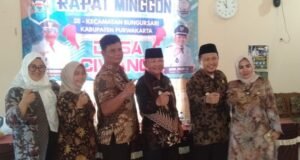 Tingkatkan Pelayanan, Rapat Minggon Desa Ciwangi Dibuka Langsung Camat Wawan