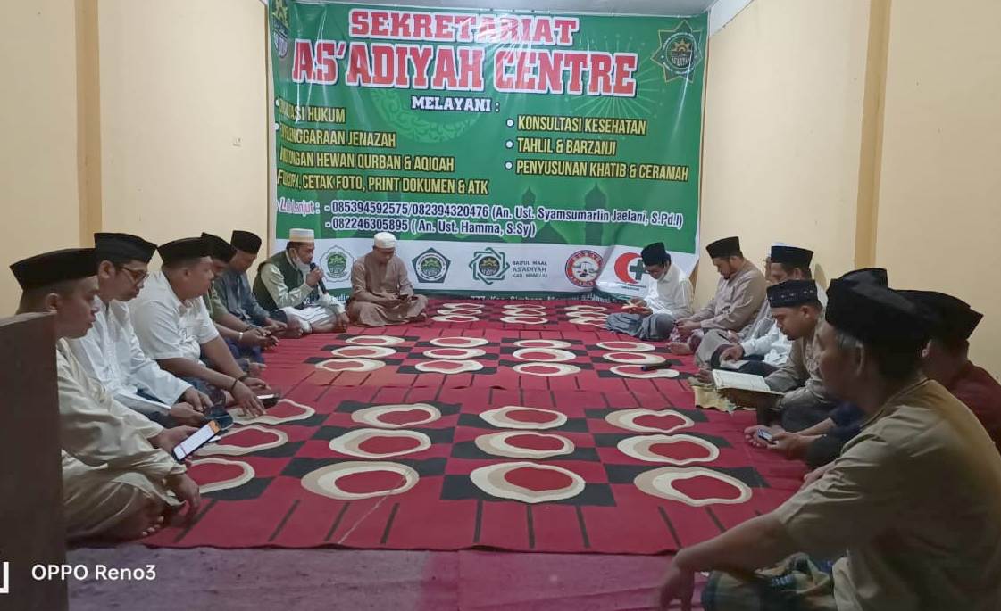 Lembaga Dakwah Darul As’adiyah Kabupaten Mamuju Gelar Yasinan dan Doa