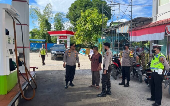 Kapolres Tanjungbalai Monitoring SPBU/SPBUN/SPBB Dalam Rangka Antisipasi Dampak Kenaikan Harga BBM