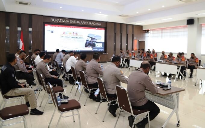Polres Gresik Gelar Latpra Operasi Sikat Semeru 2022, Curat dan Curanmor Menjadi Atensi