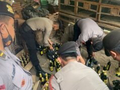 Operasi Pekat Satsamapta Polresta Cirebon Amankan Ratusan Botol Miras