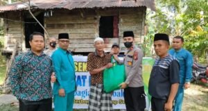Peduli Warga Tak Mampu, Mahasiswa Ucapkan Terima Kasih Kepada Kapolsek Tambang