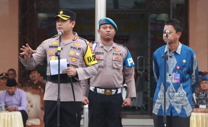 Polres Lhokseumawe Gelar Apel Pasukan Operasi Lilin 2022