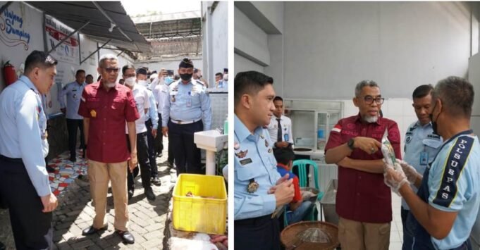 Roadshow “Gerbang Transisi” di Lapas Sukabumi, Kakanwil Kemenkumham Jabar Dampingi Irjen Razilu