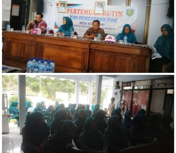 Sukseskan 10 Program Unggulan dan Kebijakan Tekan Stunting dan Inflasi Daerah, Camat Widasari Adakan Pertemuan Rutin Kader PKK