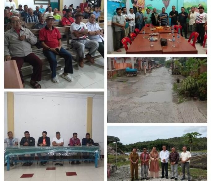 Jalan Lingkar Pulau Tello Rusak, Masyarakat Hulo Batu Ajak Bergotong Royong Perbaikkan Jalanan Rusak, Bukti Kecintaan Pulau Tello