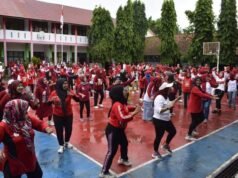 Melalui Senam Bersama, Pemkab Indramayu Dorong Gerakan Masyarakat Hidup Sehat