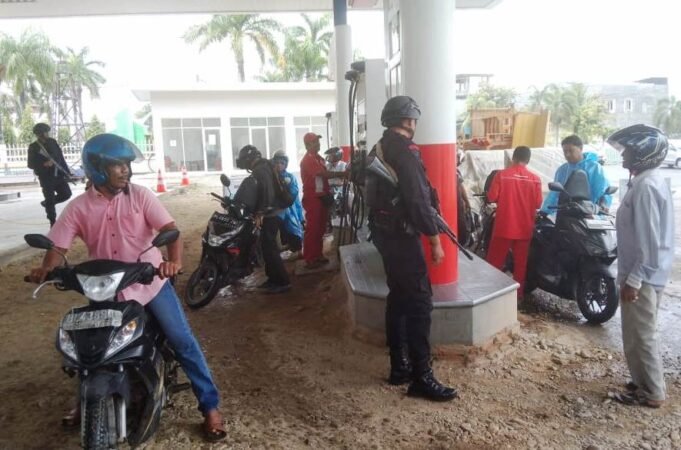 Antisipasi Guankamtibmas, Brimob Aceh Patroli Sambang Warga
