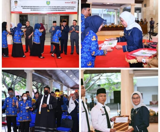 Bupati Nina Agustina Lantik 389 CPNS di Lingkungan Pemkab Indramayu