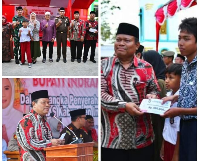 Bupati Nina Agustina Serahkan Bantuan Baznas untuk Kecamatan Dapil IV