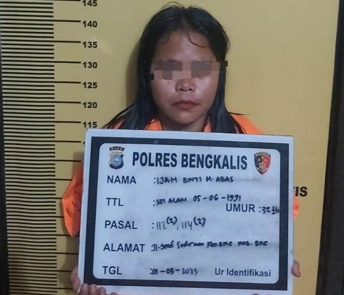 Lagi ! Sat Narkoba Polres Bengkalis Tangkap Perempuan Pengedar Sabu