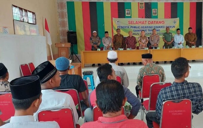 Public Hearing Gampong Tanjong Selenggarakan Qanun Ketertiban Administrasi, Keuangan, Keamanan dan Adat Istiadat