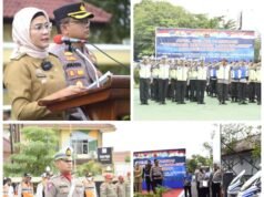 Amankan Arus Mudik, Bupati Nina Agustina Jadi Inspektur Upacara Apel Gelar Pasukan Ops Ketupat Lodaya 2023