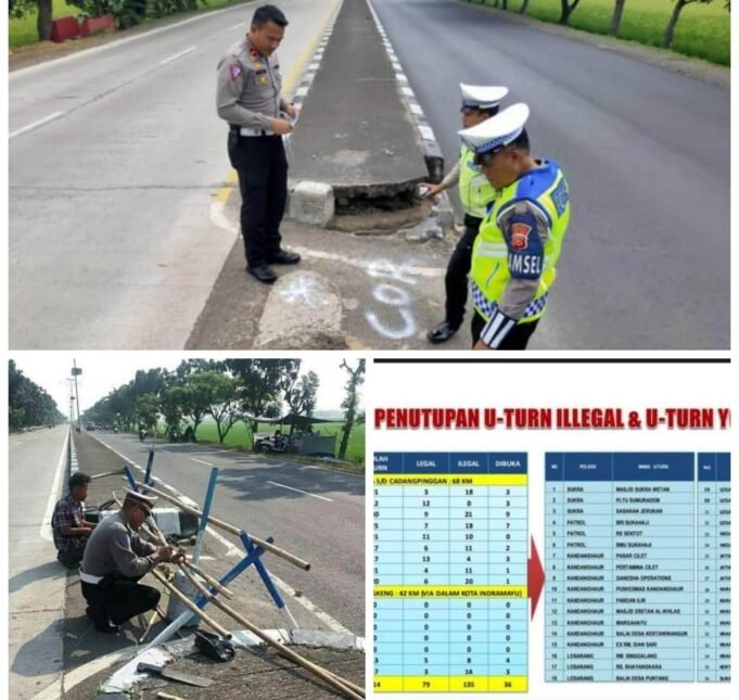 Antisipasi Kecelakaan Pada Arus Mudik 2023,178 U-turn Jalur Pantura Indramayu Ditutup, Ini Daftar yang Tetap Dibuka