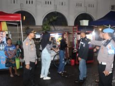 Ciptakan Harkamtibmas Puluhan Personel Polres Ciko Patroli Malam Minggu