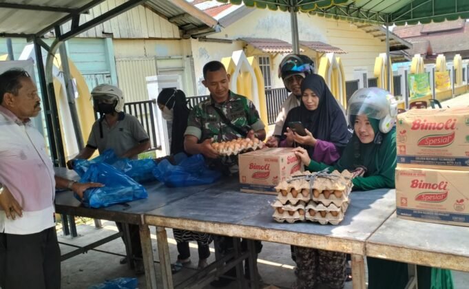 Kodim 0103/Aceh Utara Gelar Bazar dan Pasar Murah Jelang Idul Fitri