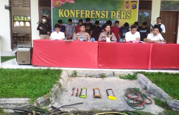 10 Orang Pelaku Curat Diamankan Polisi di Duri