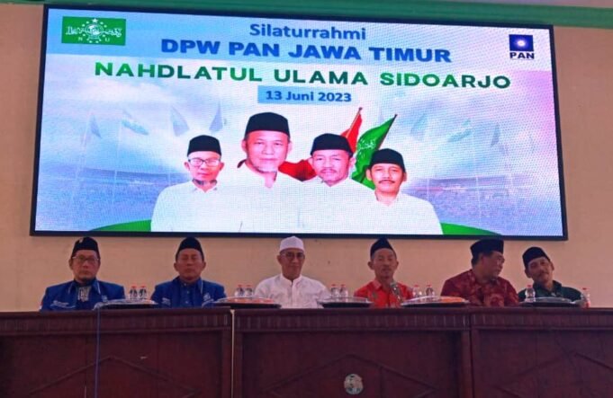 Ahmad Rizki Sadig Ketua DPW PAN Jatim Didampingi Khulaim Junaidi Sambangi Ketua PCNU Sidoarjo