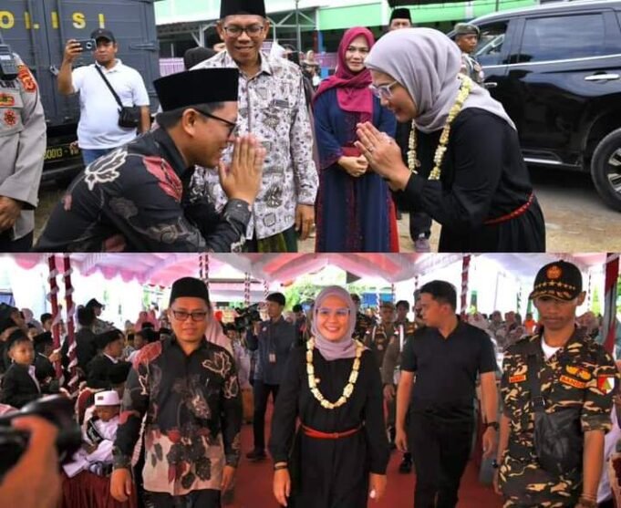 Bupati Nina Agustina Hadiri Haflah Akhirussanah Yayasan Al-Hidayah dan Wisuda Khotmil Qur’an Ponpes Pesantren Hidayatuttholibiin Desa Karanganyar