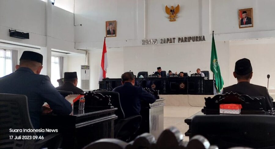 DPRD Konawe Gelar Rapat Paripurna Penyerahan Dokumen KUA Dan PPAS Kabupaten Konawe TA 2024