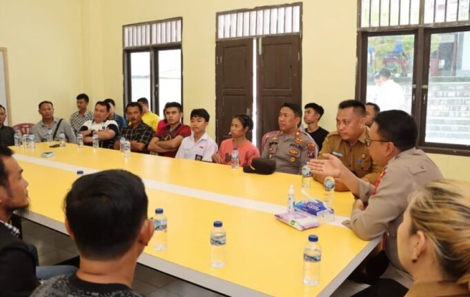 Difasilitasi Polres Nias Selatan, Dua Keluarga Bertikai Restorative Justice