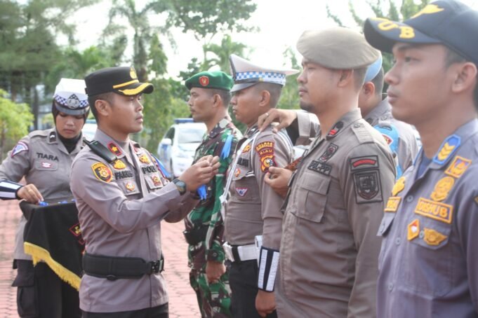 Apel Gelar Pasukan Operasi Patuh Lancang Kuning 2023 Polres Bengkalis