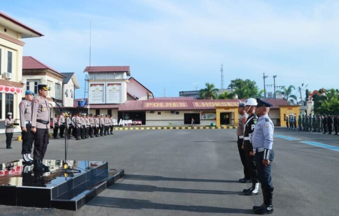 Polres Lhokseumawe Apel Gelar Operasi Patuh Seulawah 2023