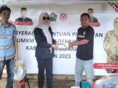 Dekrnasda Konawe Beri Bantuan Peralatan Pada Tiga UKM Binaan