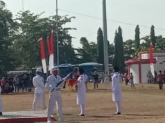 Upacara Bendera Sambut HUT RI ke 78 Tingkat Kabupaten Indramayu Berlangsung Khidmat