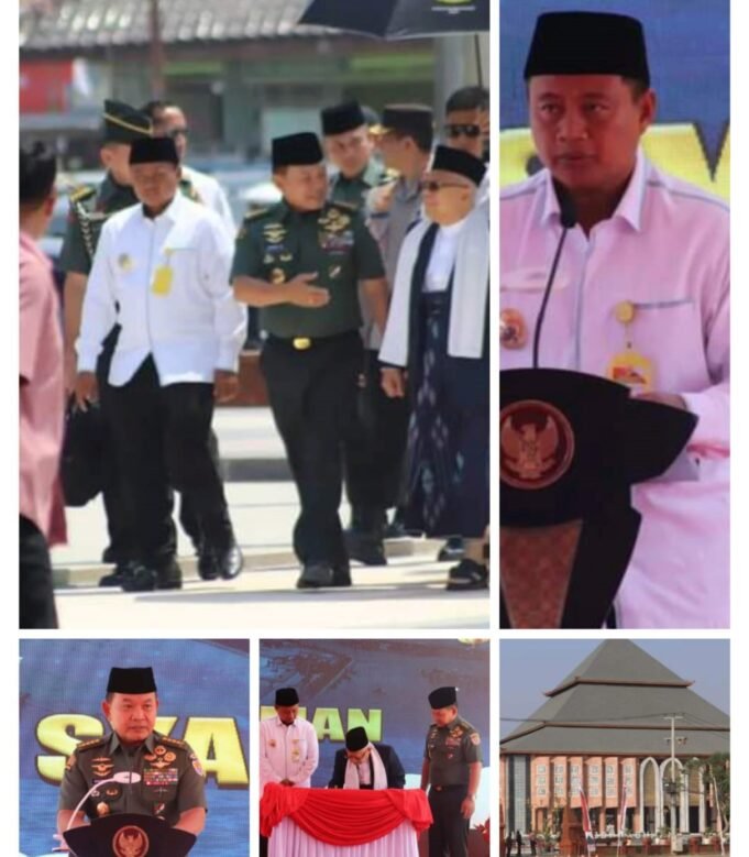 Wagub Uu Ruzhanul Dampingi Wapres Resmikan Masjid Syarief Abdurachman